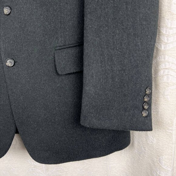 Camel hair charcoal gray 2-button suit jacket Joseph A Bank blazer sport coat 42 - Picture 3 of 8